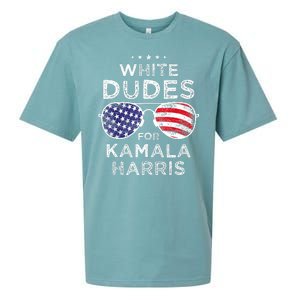 White Dudes For Kamala Harris Sueded Cloud Jersey T-Shirt