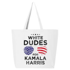 White Dudes For Kamala Harris 25L Jumbo Tote