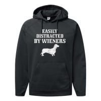 Wiener Dog Funny Weiner Doxie Dachshund Mom Dad Gift Performance Fleece Hoodie