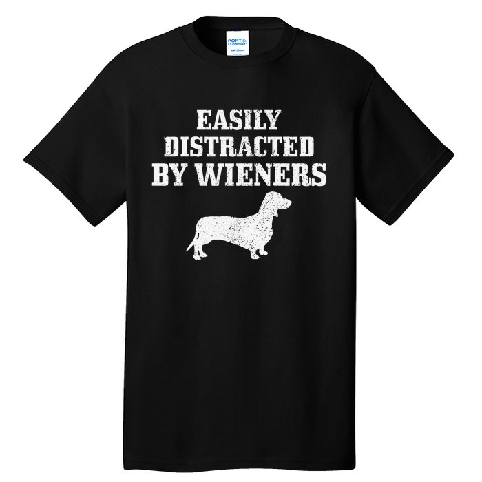 Wiener Dog Funny Weiner Doxie Dachshund Mom Dad Gift Tall T-Shirt