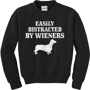 Wiener Dog Funny Weiner Doxie Dachshund Mom Dad Gift Kids Sweatshirt