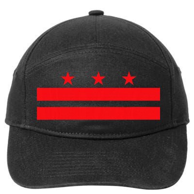 Washington Dc Flag 7-Panel Snapback Hat