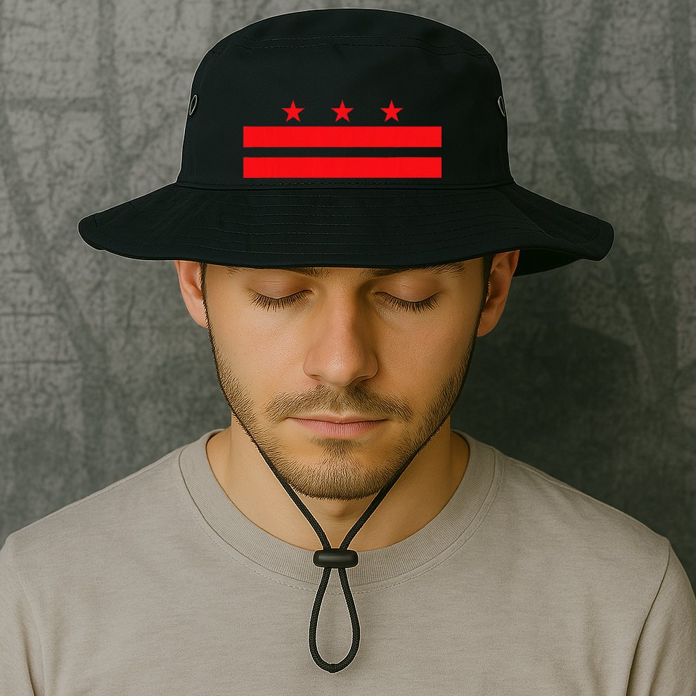 Washington Dc Flag Bucket Hat