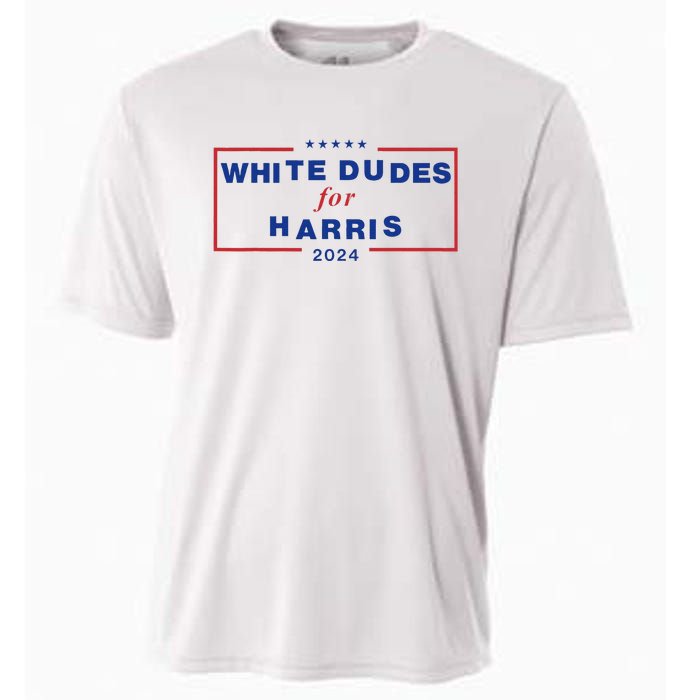 White Dudes For Harris2024 Gift Cooling Performance Crew T-Shirt