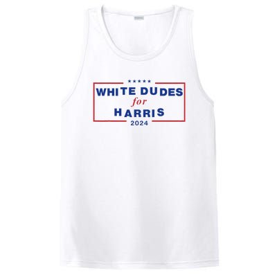 White Dudes For Harris2024 Gift PosiCharge Competitor Tank