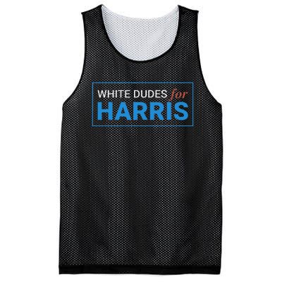 White Dudes For Kamala Harris 2024 President Gift Mesh Reversible Basketball Jersey Tank