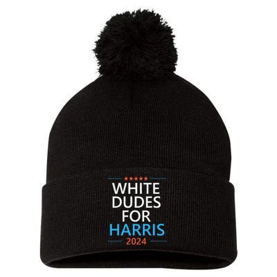 White Dudes For Harris 2024 Pom Pom 12in Knit Beanie