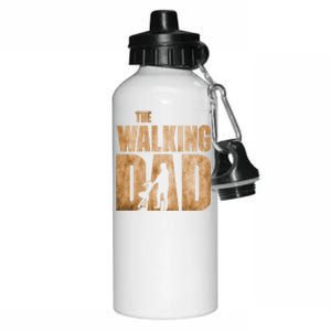 Walking Dad Funny Fathers Day From Daughter Gift Aluminum Water Bottle