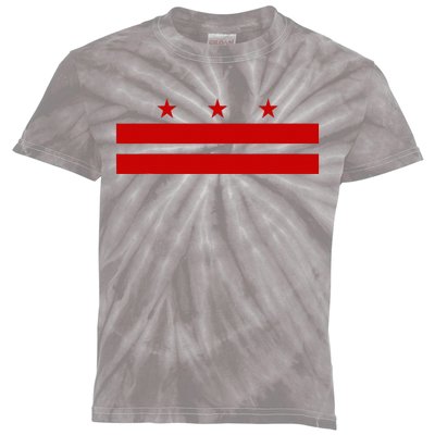 Washington D.C. Flag A Capital City Kids Tie-Dye T-Shirt