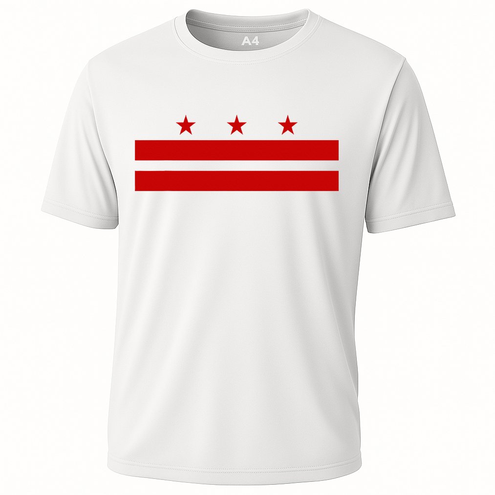 Washington D.C. Flag A Capital City Cooling Performance Crew T-Shirt