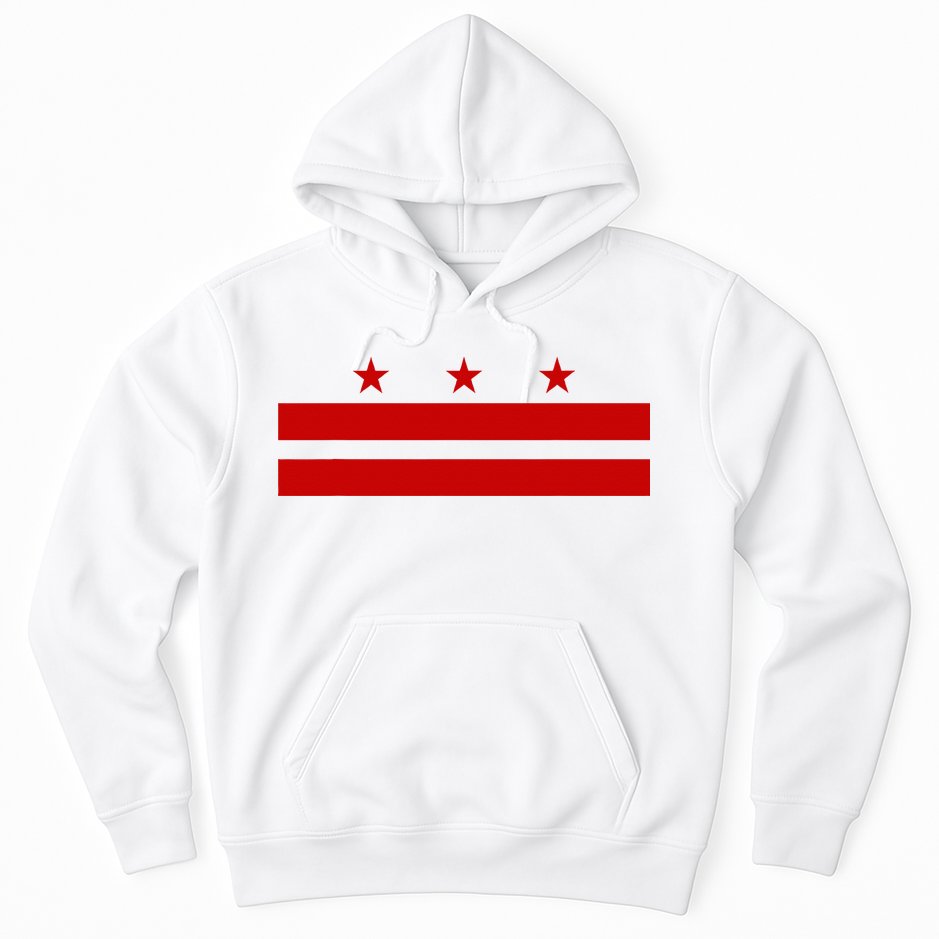 Washington D.C. Flag A Capital City Hoodie