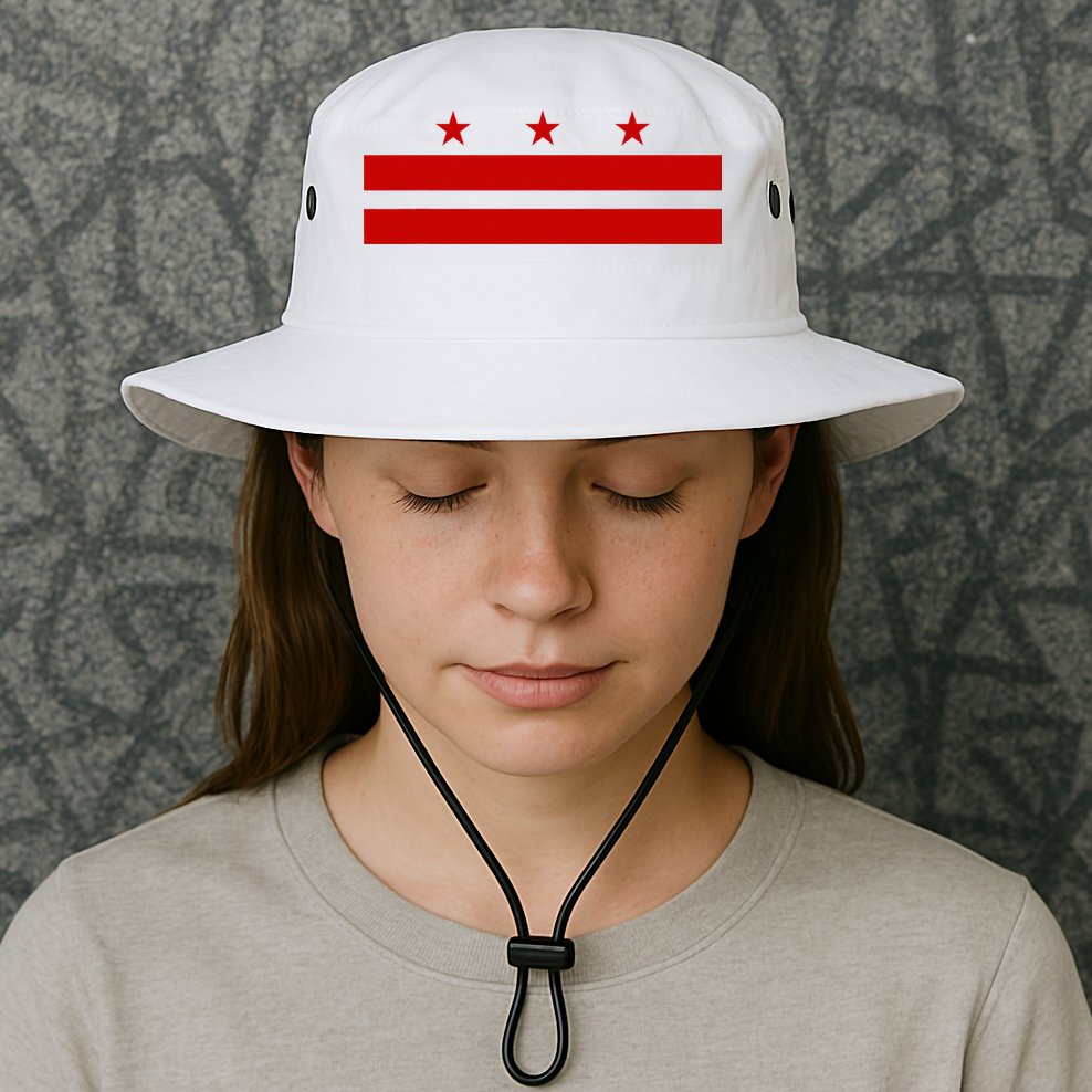 Washington D.C. Flag A Capital City Bucket Hat
