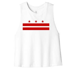 Washington D.C. Flag A Capital City Women's Racerback Cropped Tank