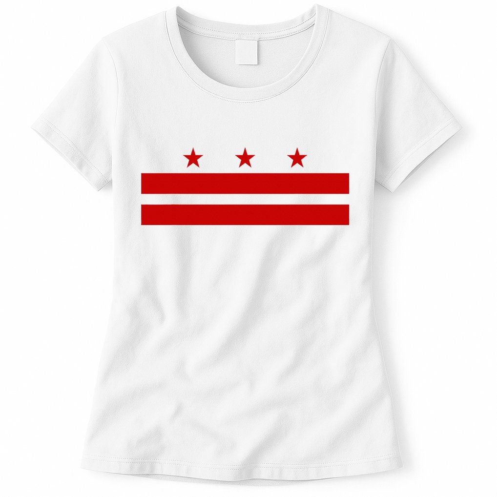 Washington D.C. Flag A Capital City Womens T-Shirt