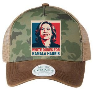 White Dudes For Kamala Harris 2024 Gift Legacy Tie Dye Trucker Hat