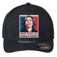 White Dudes For Kamala Harris 2024 Gift Flexfit Unipanel Trucker Cap