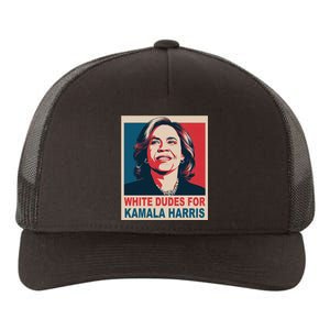 White Dudes For Kamala Harris 2024 Gift Yupoong Adult 5-Panel Trucker Hat