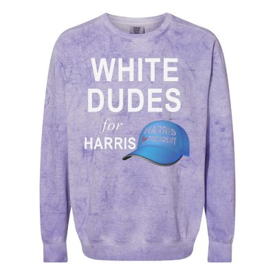 White Dudes For Harris Colorblast Crewneck Sweatshirt