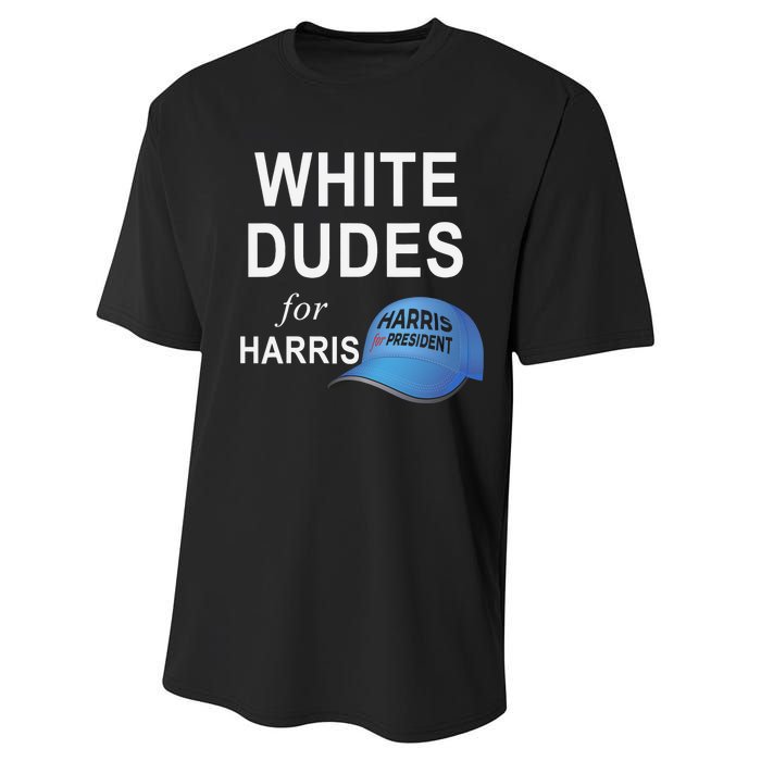 White Dudes For Harris Performance Sprint T-Shirt