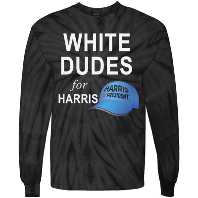 White Dudes For Harris Tie-Dye Long Sleeve Shirt