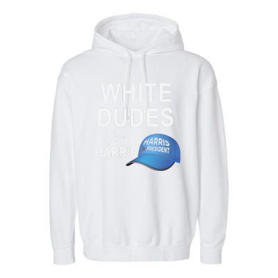 White Dudes For Harris Garment-Dyed Fleece Hoodie