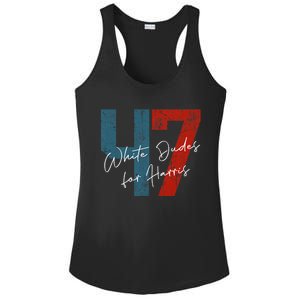 White Dudes For Harris Kamala Harris 2024 47th President Ladies PosiCharge Competitor Racerback Tank