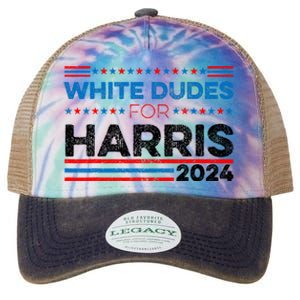 White Dudes For Kamala Harris Legacy Tie Dye Trucker Hat