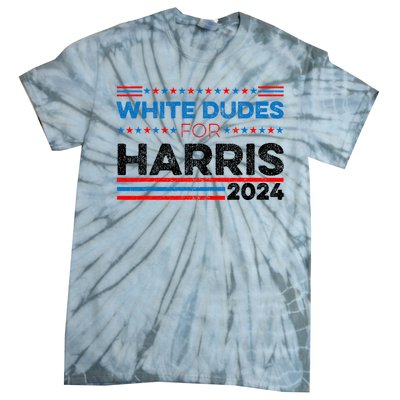 White Dudes For Kamala Harris Tie-Dye T-Shirt