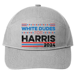 White Dudes For Kamala Harris 7-Panel Snapback Hat