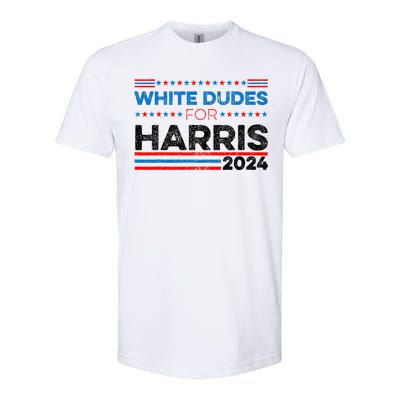 White Dudes For Kamala Harris Softstyle® CVC T-Shirt