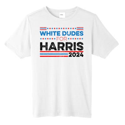 White Dudes For Kamala Harris Tall Fusion ChromaSoft Performance T-Shirt