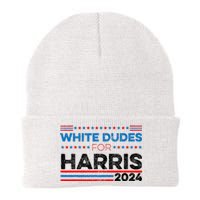 White Dudes For Kamala Harris Knit Cap Winter Beanie