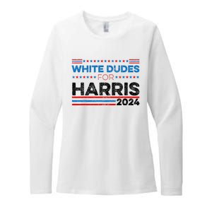 White Dudes For Kamala Harris Womens CVC Long Sleeve Shirt