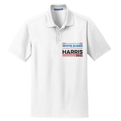 White Dudes For Kamala Harris Dry Zone Grid Polo