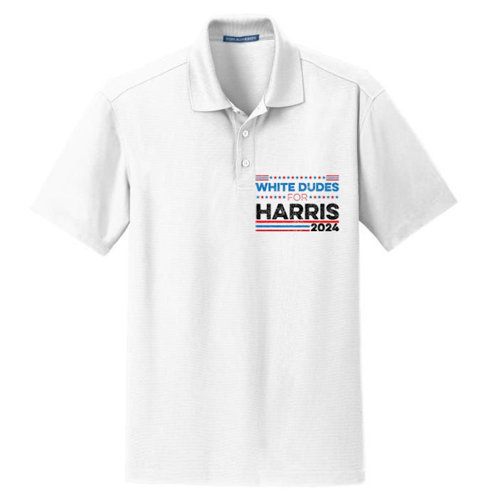 White Dudes For Kamala Harris Dry Zone Grid Polo