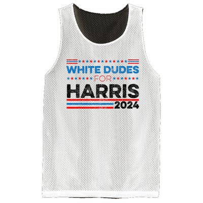 White Dudes For Kamala Harris Mesh Reversible Basketball Jersey Tank