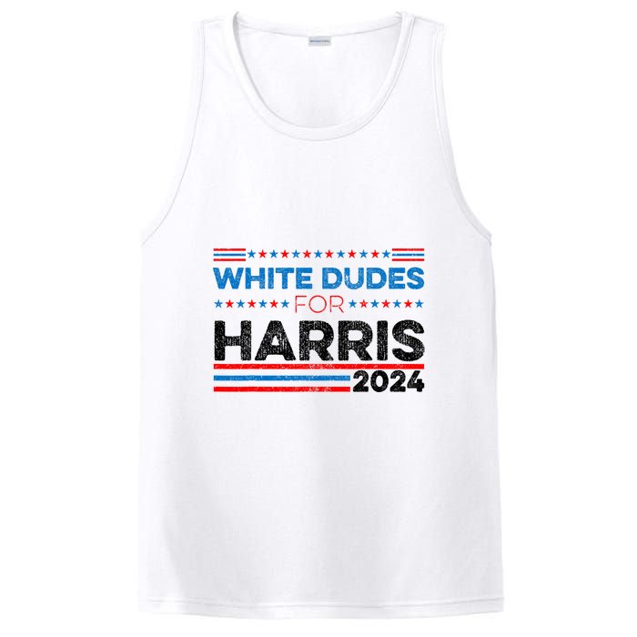 White Dudes For Kamala Harris PosiCharge Competitor Tank