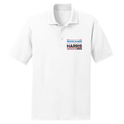 White Dudes For Kamala Harris PosiCharge RacerMesh Polo