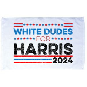 White Dudes For Kamala Harris Microfiber Hand Towel