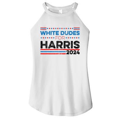 White Dudes For Kamala Harris Women’s Perfect Tri Rocker Tank