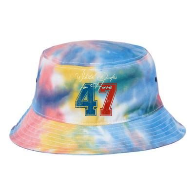 White Dudes For Harris Kamala 47th President Usa Election Tie Dye Newport Bucket Hat