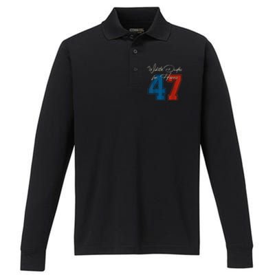 White Dudes For Harris Kamala 47th President Usa Election Performance Long Sleeve Polo