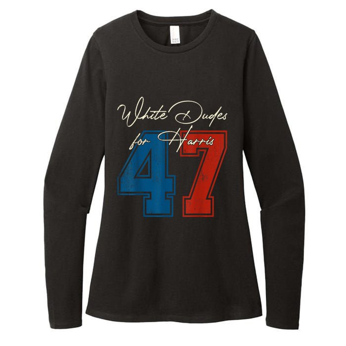 White Dudes For Harris Kamala 47th President Usa Election Womens CVC Long Sleeve Shirt