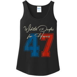 White Dudes For Harris Kamala 47th President Usa Election Ladies Essential Tank