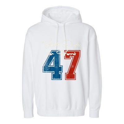 White Dudes For Harris Kamala 47th President Usa Election Garment-Dyed Fleece Hoodie