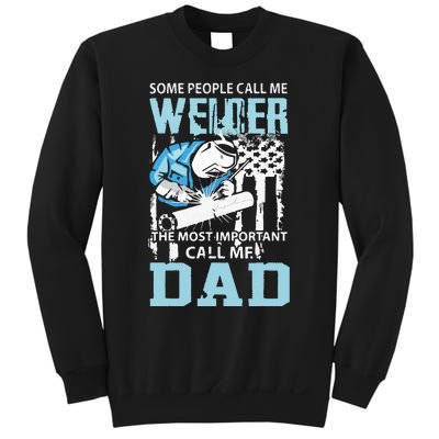 Welder Dad Fathers Day Funny Daddy Welding Dad Sweatshirt