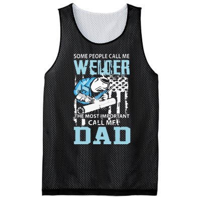 Welder Dad Fathers Day Funny Daddy Welding Dad Mesh Reversible Basketball Jersey Tank