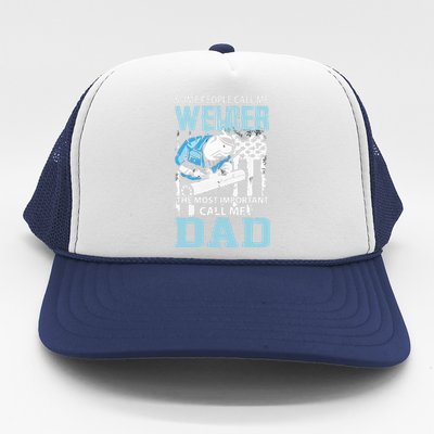 Welder Dad Fathers Day Funny Daddy Welding Dad Trucker Hat