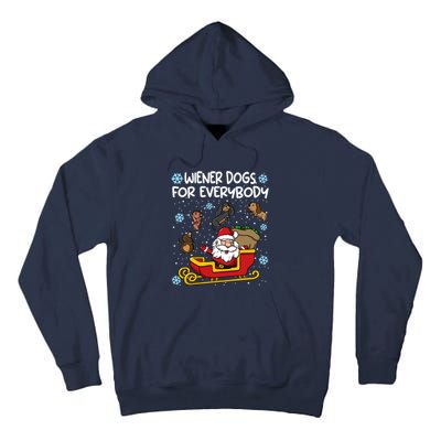 Wiener Dogs For Everybody Santa Funny Christmas Dachshund Tall Hoodie