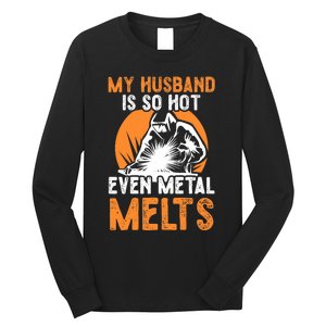 Welding Design For Your Wife Of A Welder Long Sleeve Shirt